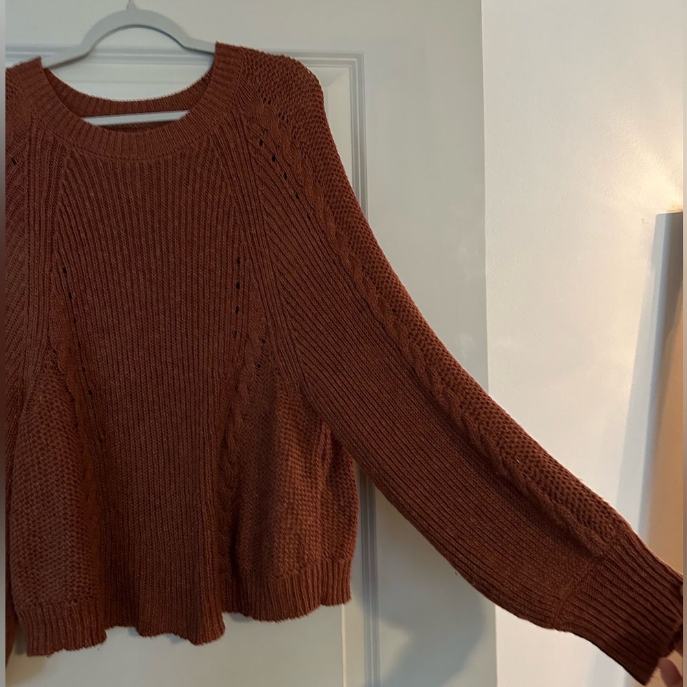 American Eagle Rust Sweater - Picture 2 of 5